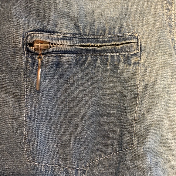 VINTAGE LA BLUE JEANS ZIP UP TOP - Picture 5 of 6